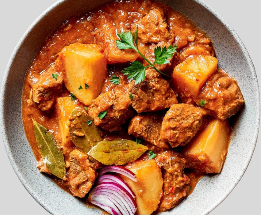 Lamb Vindaloo Curry.