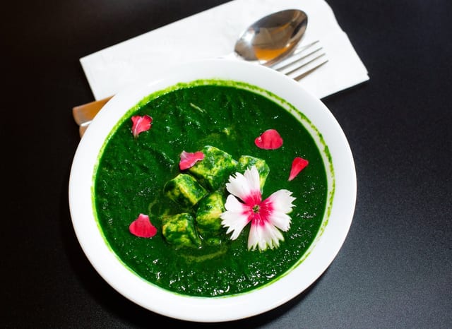 Palak Paneer Curry.
