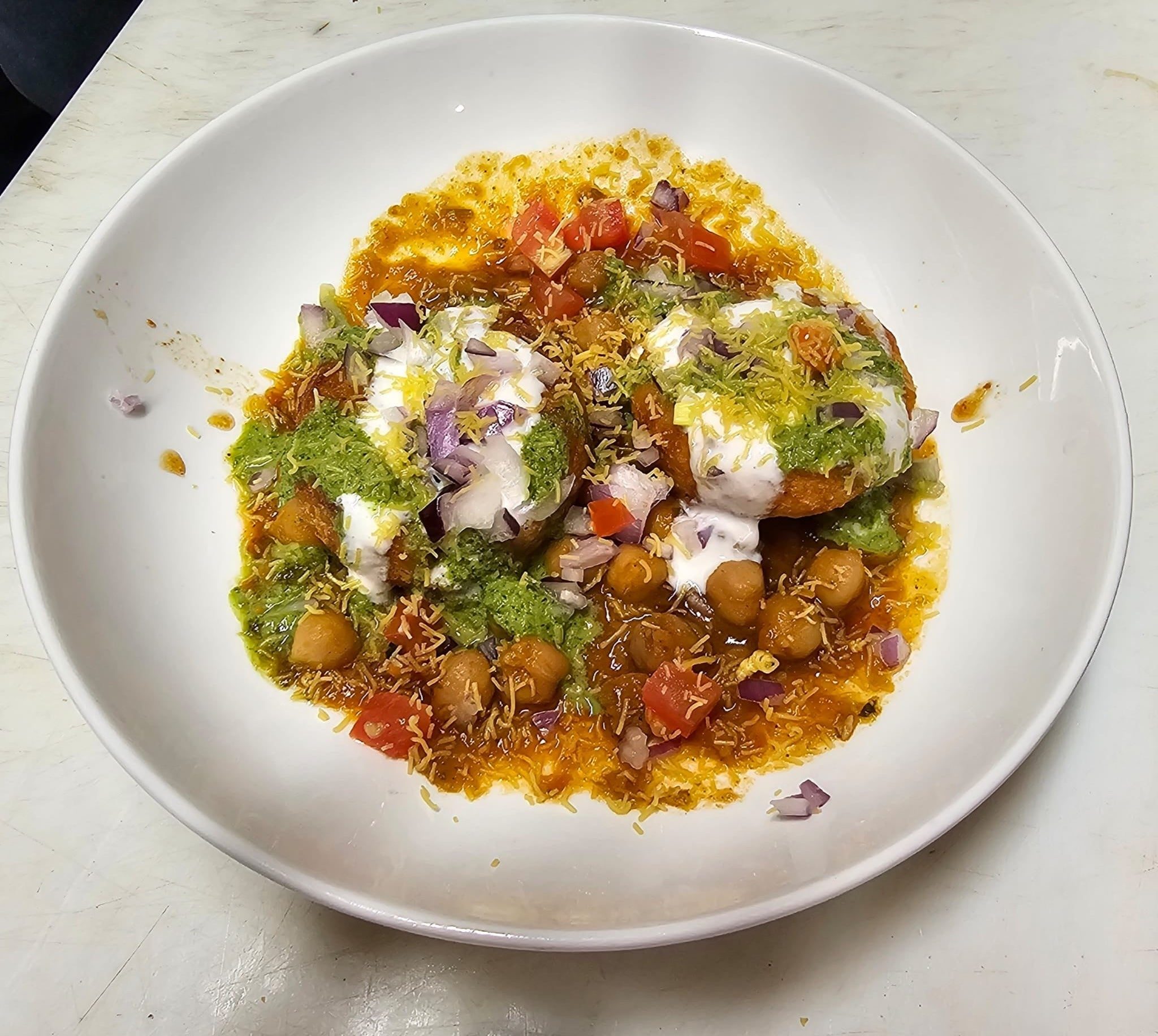 Alu Tikki Chaat.
