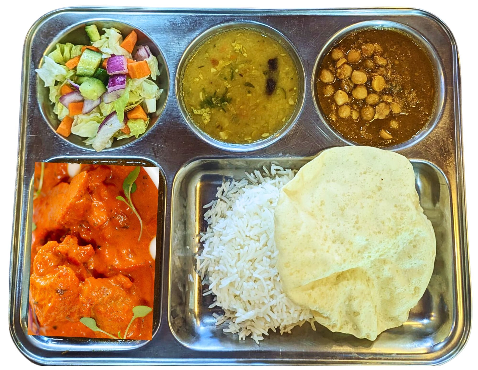Butter Chicken Thali.