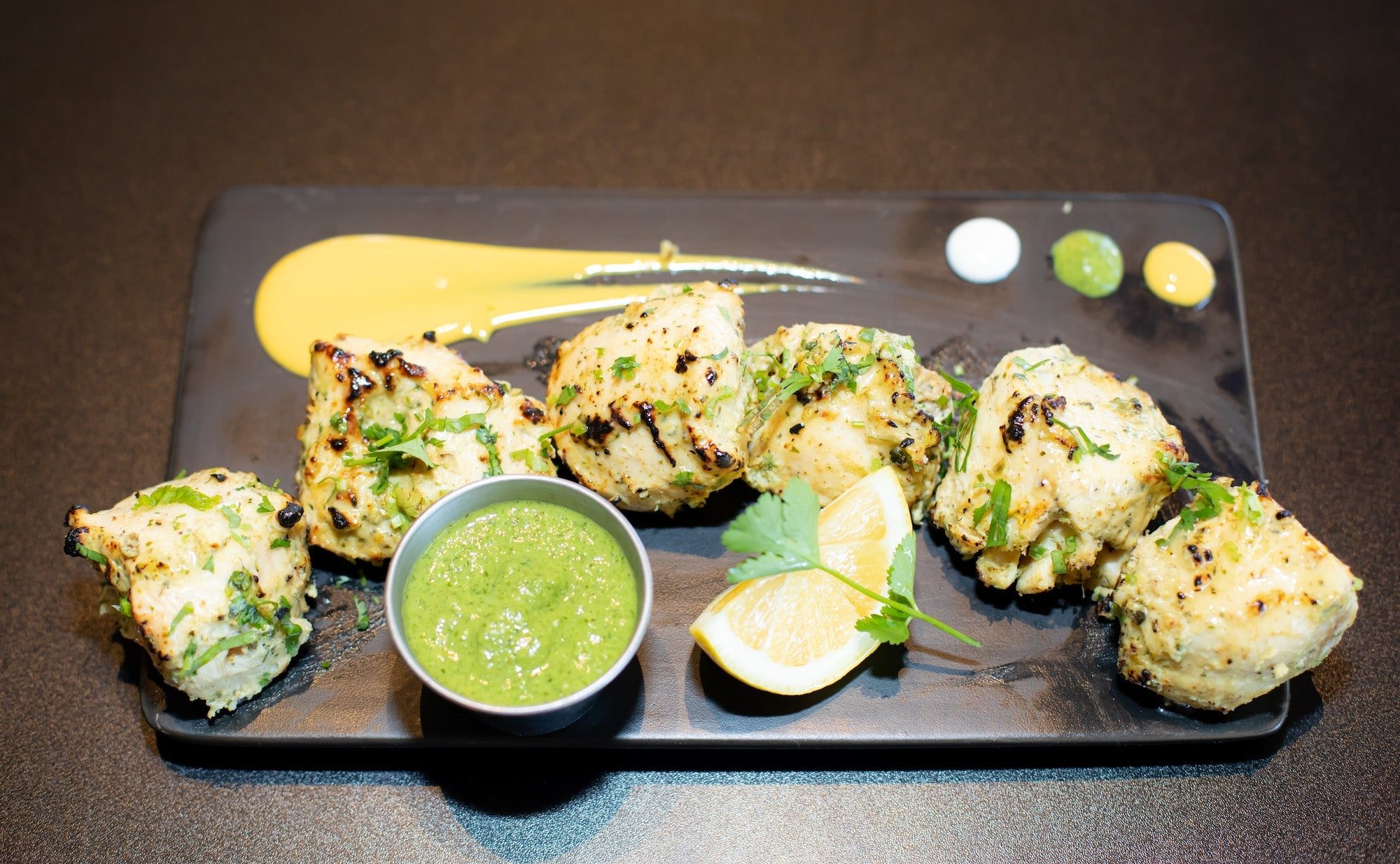 Chicken Malai Kebab.