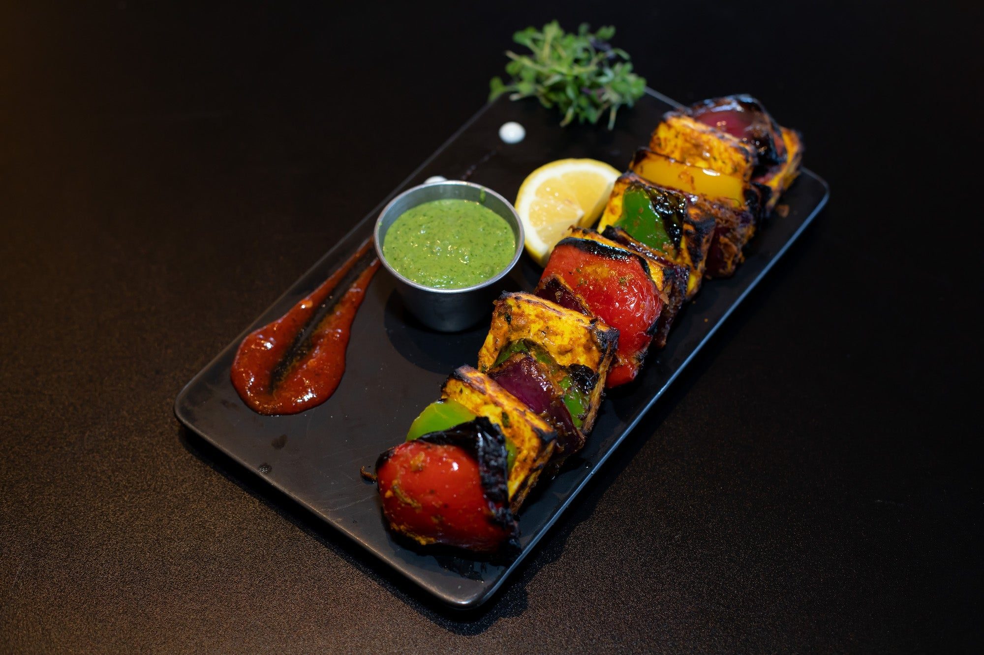 Paneer Tikka Kebab.