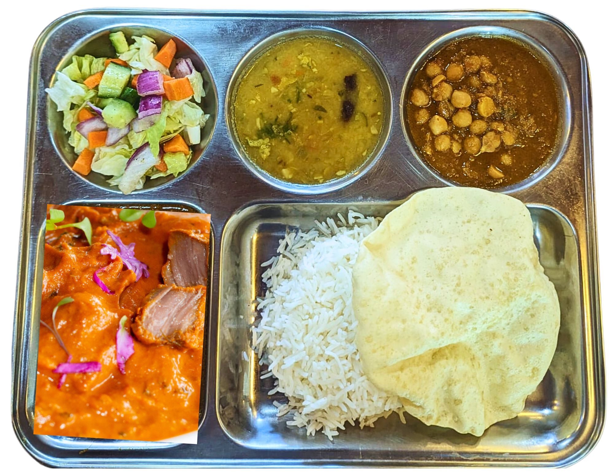 Lamb Rogan Josh Thali.